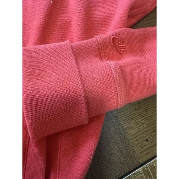 Nike Running Hoodie Women’s Size M Orange Long Cross Zip - Picture 3 of 10